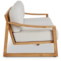 Tobago Light Tone Sofa With Gray Cushions