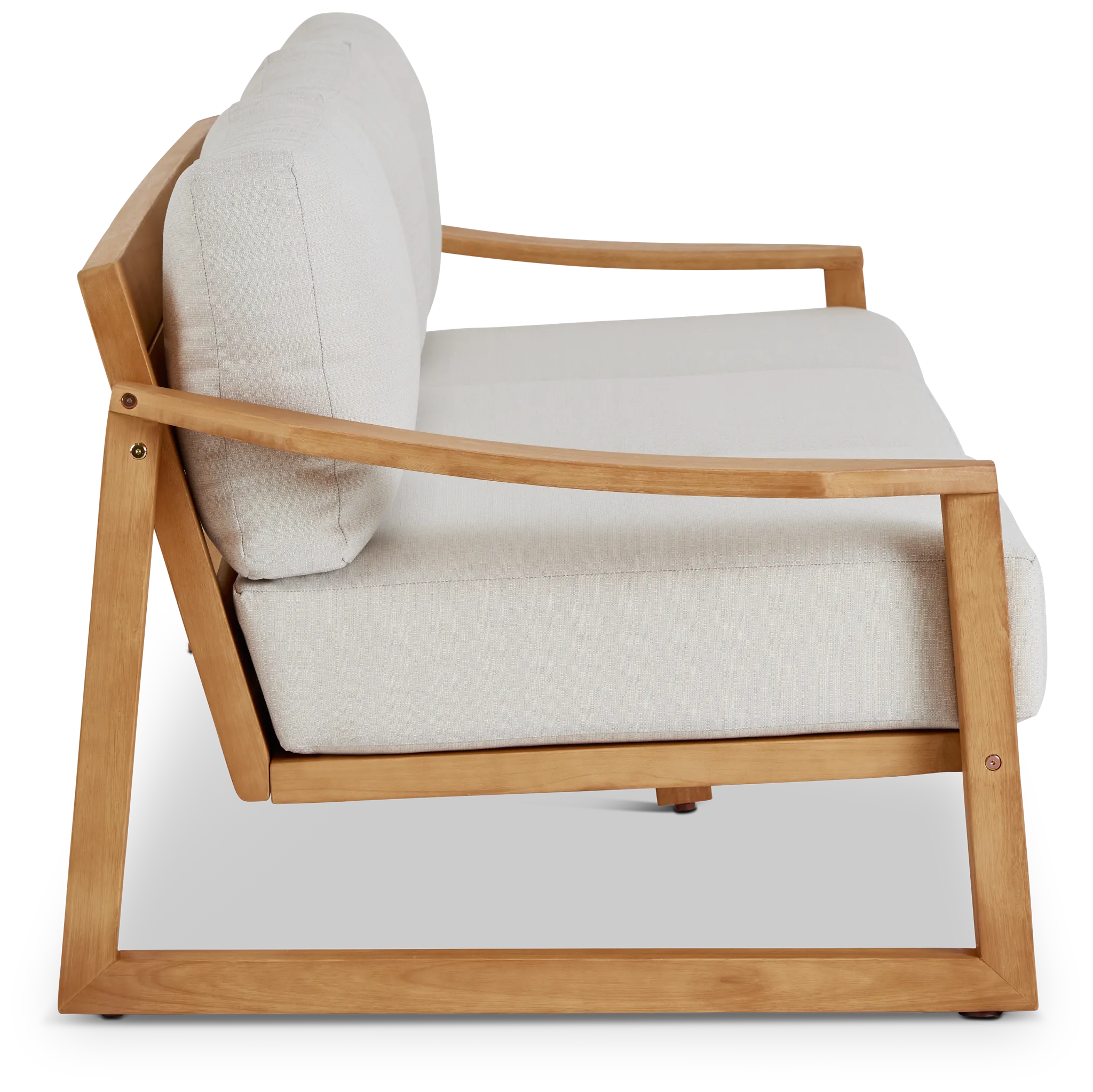 Tobago Light Tone Sofa With Gray Cushions