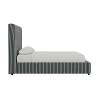 Grayton Lucy Navy 54" Upholstered Platform Bed