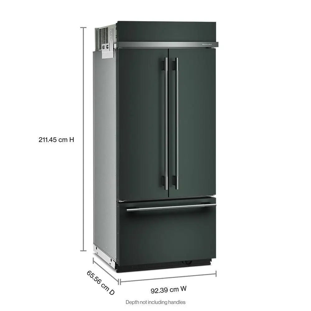 Kitchenaid 536 Series Green 36" Built In French Door Refrigerator Kitchenaid 536 Series Green 36" Built In French Door Refrigerator