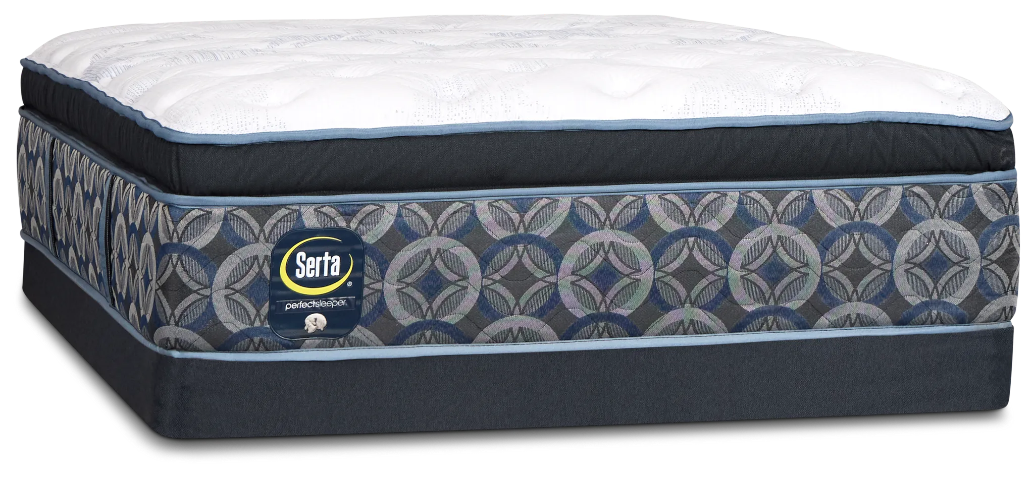 Serta Perfect Sleeper Bay City Plush Low-profile Mattress Set