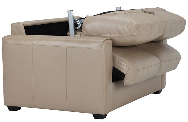 Lane Taupe Lthr/vinyl Memory Foam Sleeper