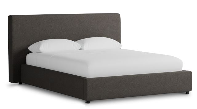 Grayton Elite Dark Gray 44" Upholstered Platform Bed