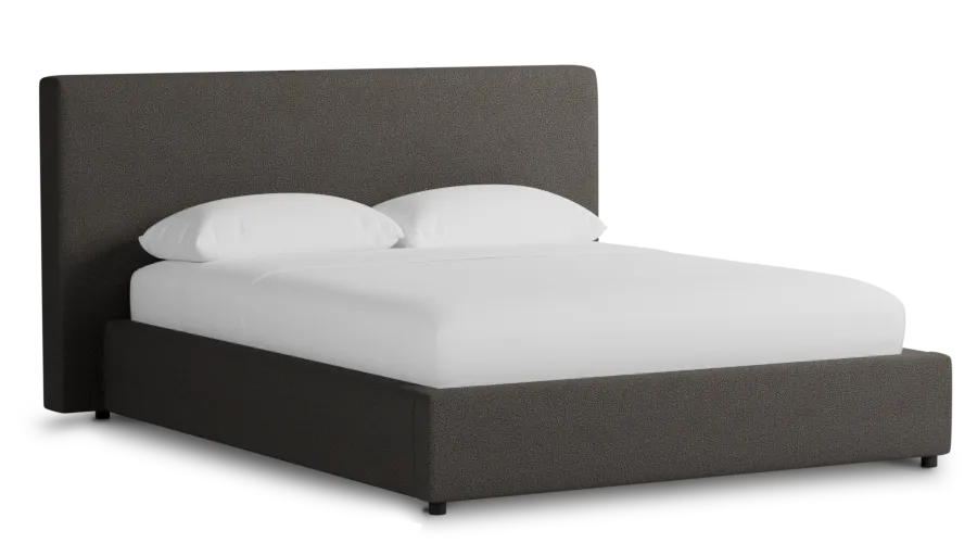 Grayton Elite Dark Gray 44" Upholstered Platform Bed