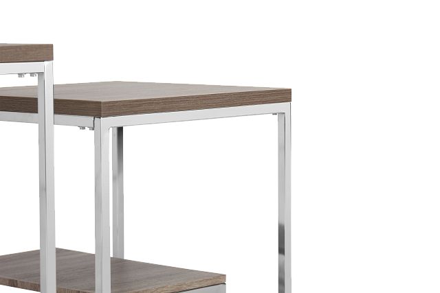 Elliot Gray Set Of 2 Nesting End Table