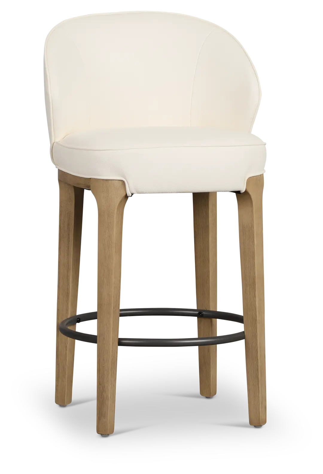 Libby Whitemicro 24" Upholstered Barstool Libby Whitemicro 24" Upholstered Barstool