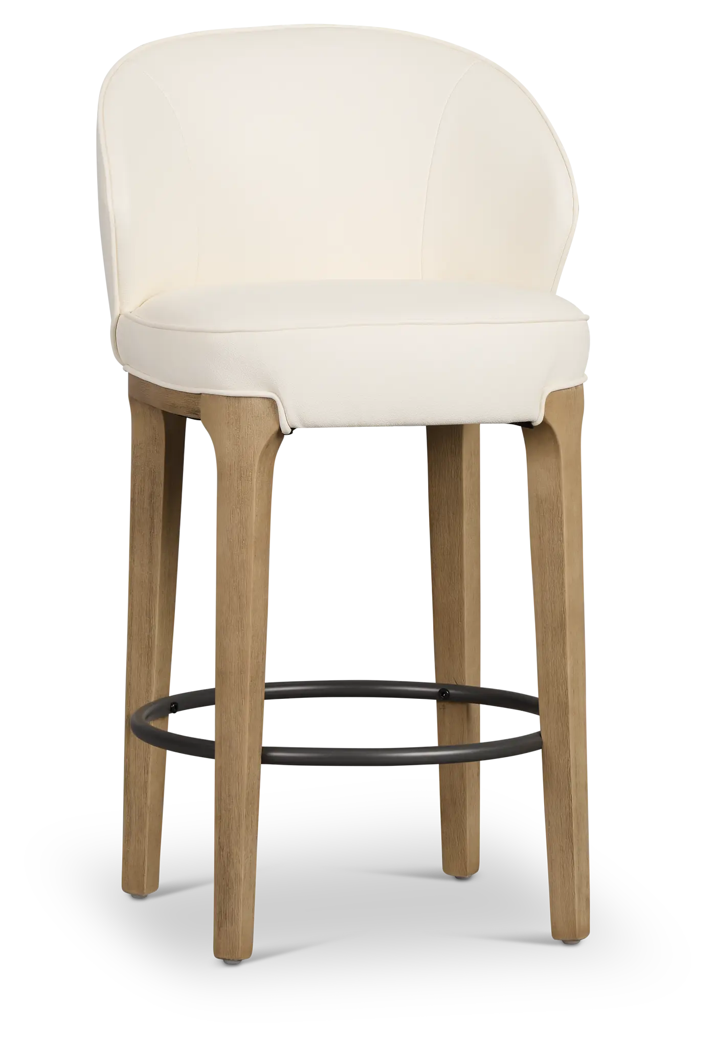 Libby Whitemicro 24" Upholstered Barstool Libby Whitemicro 24" Upholstered Barstool