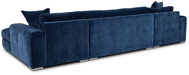 Brielle Blue Fabric Double Chaise Sectional (4)