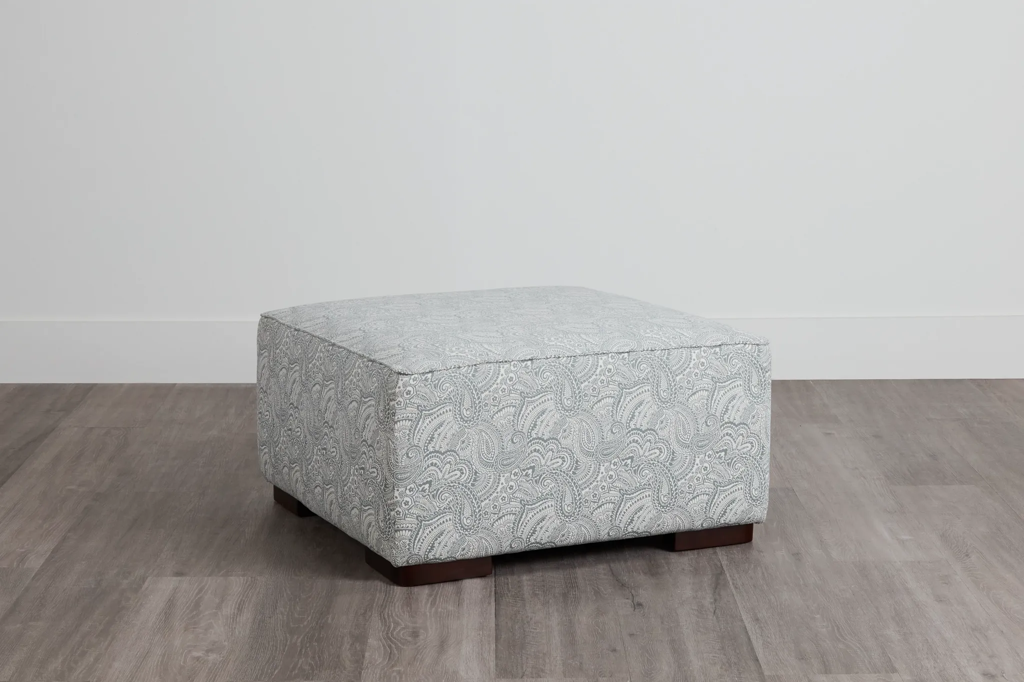 Venezia Blue Fabric Cocktail Ottoman