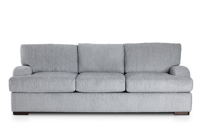 Alpha Light Gray Fabric Sofa