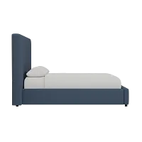 Grayton Maguire Blue 54" Upholstered Platform Bed