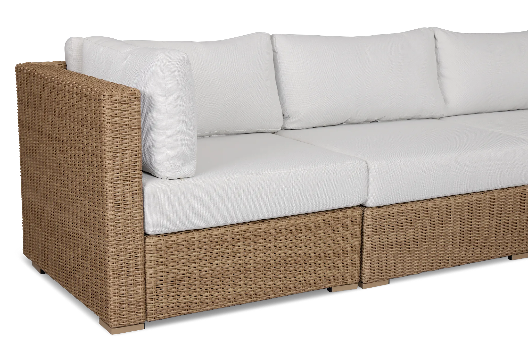 Montecito Light Tone 6-piece Modular Sectional With Light Beige Cushion