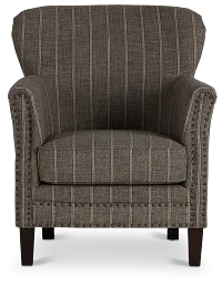 Layla Brown Fabric Accent Chair