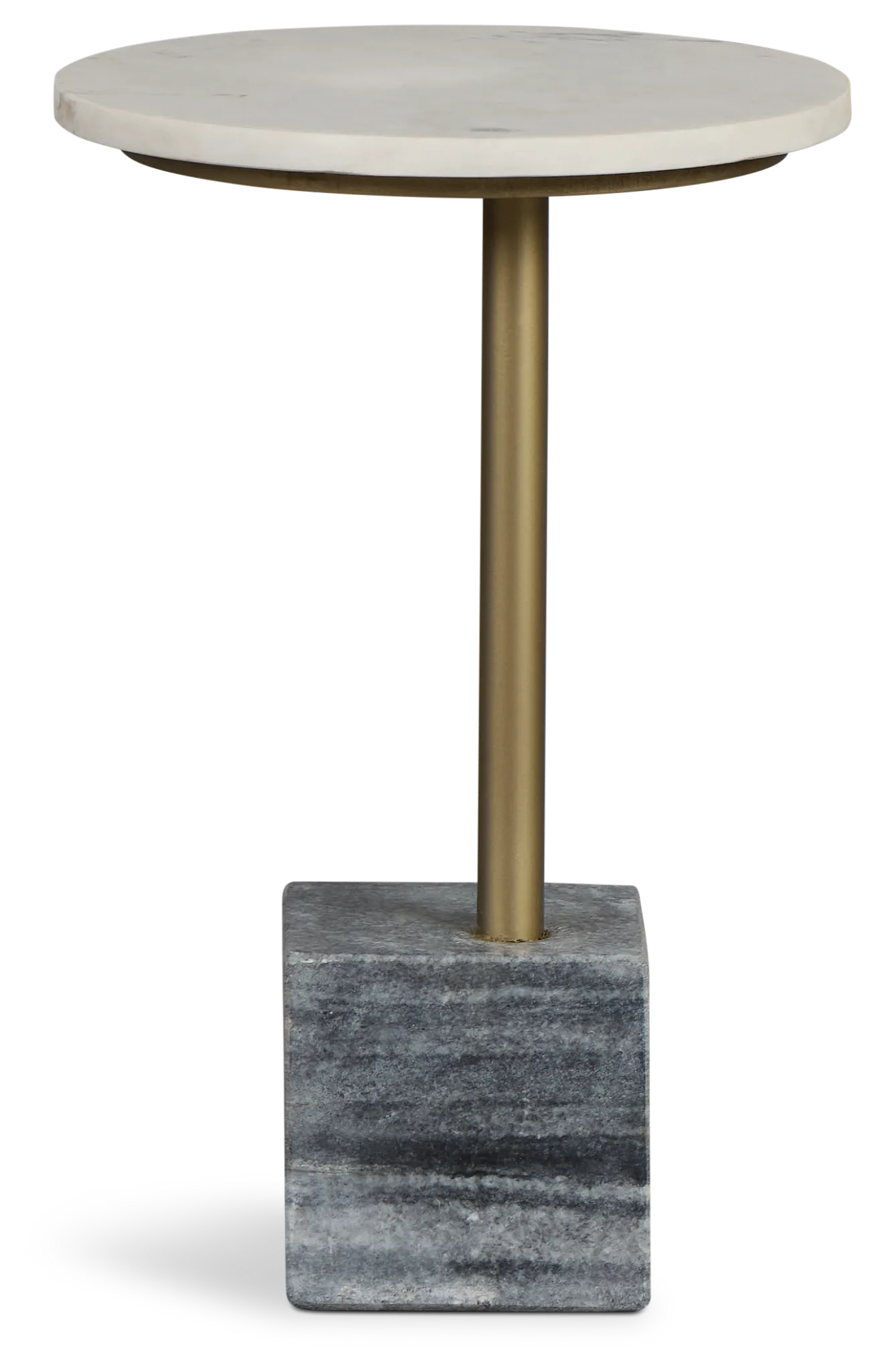 Britt White Marble Accent Table