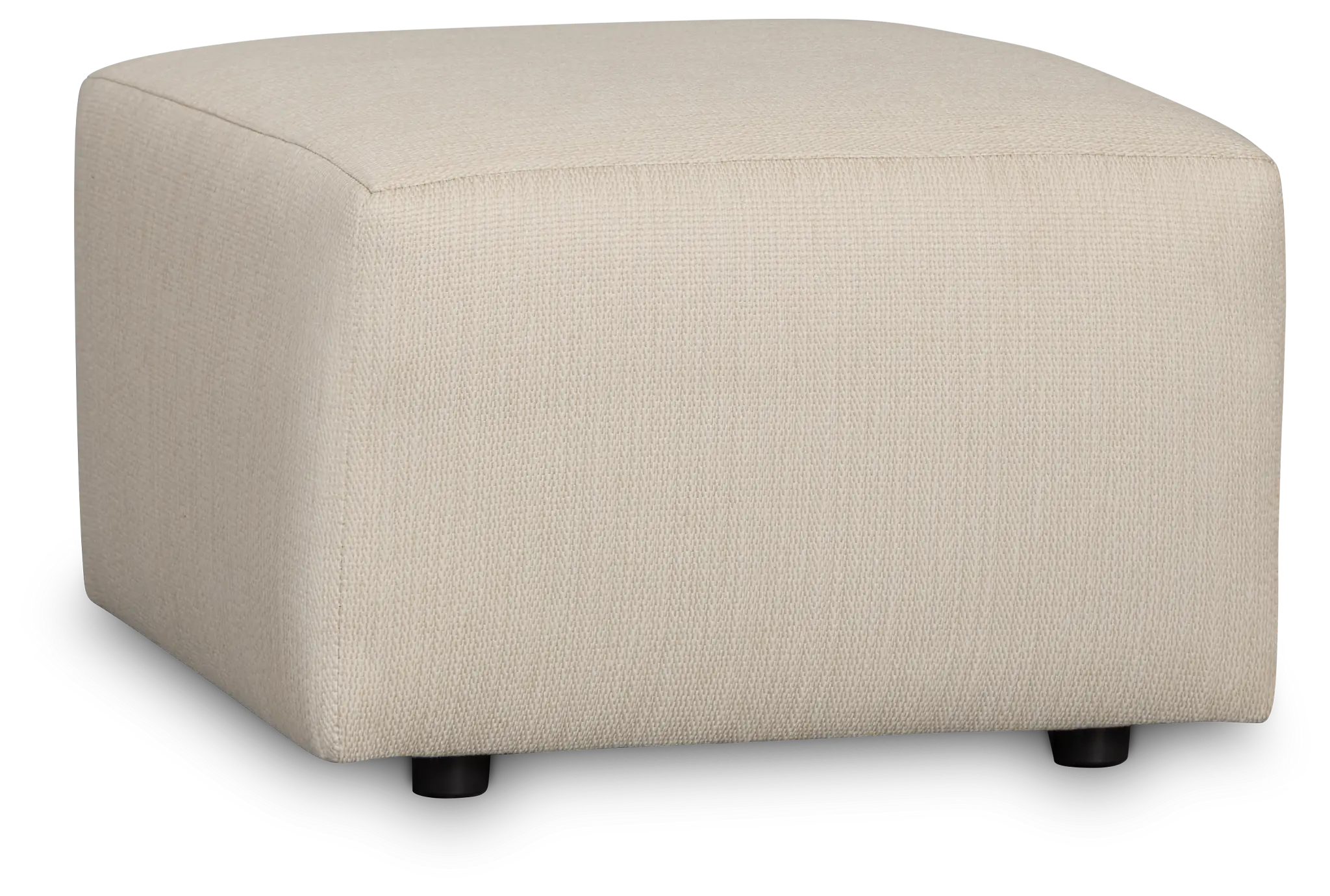 Rhodes Beige Fabric Ottoman Rhodes Beige Fabric Ottoman