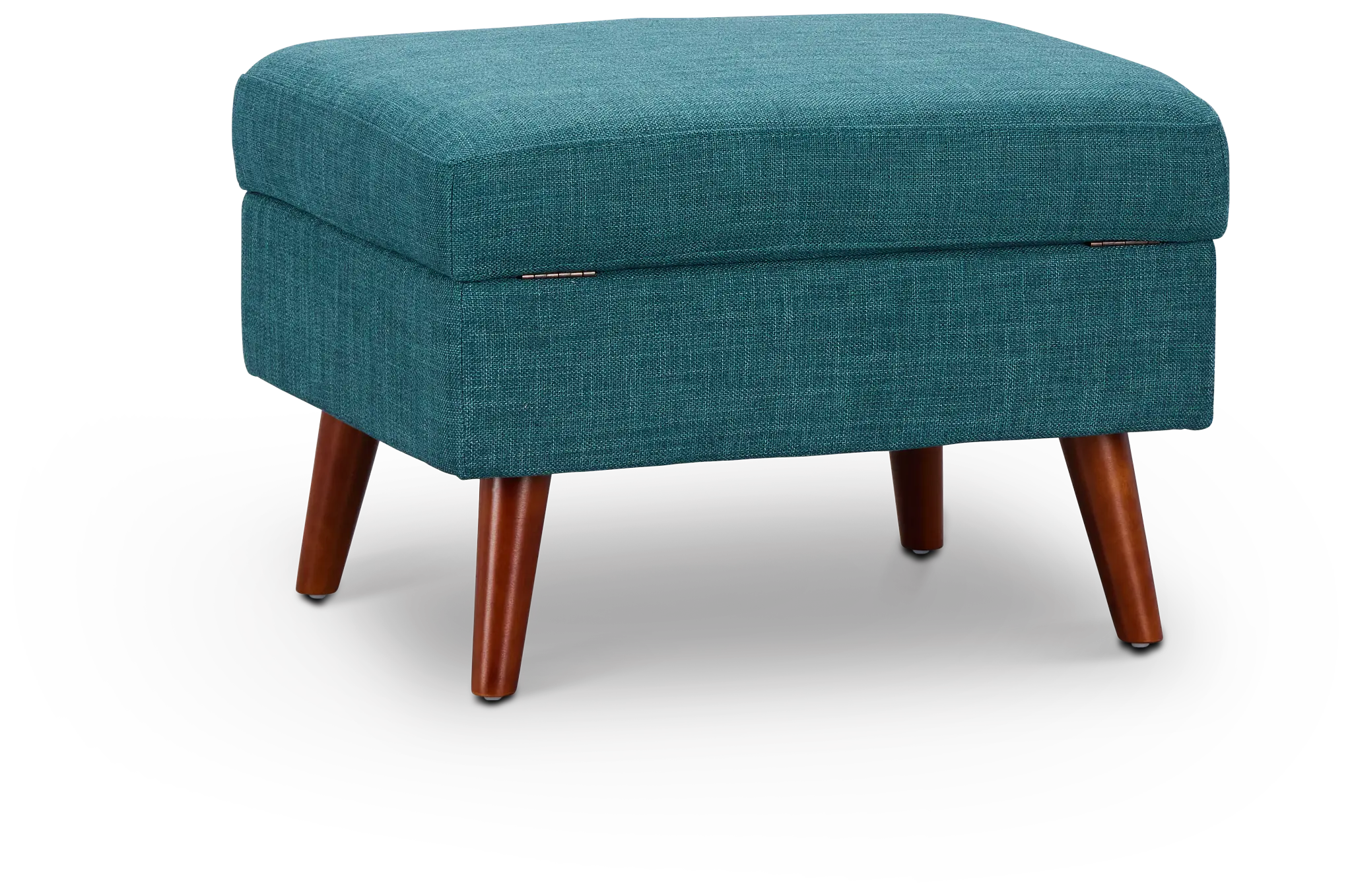Raya Dark Teal Fabric Storage Ottoman Raya Dark Teal Fabric Storage Ottoman