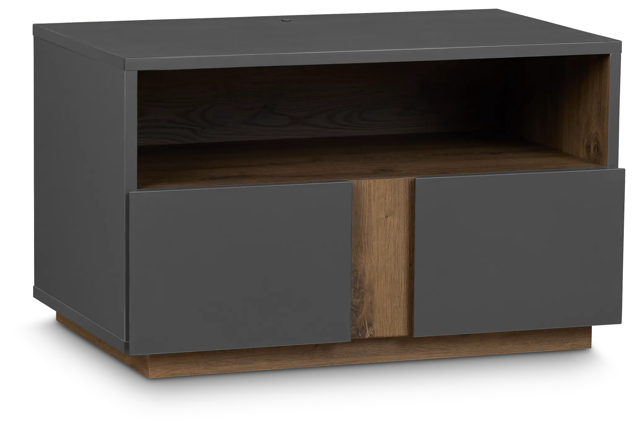 Brasilia Gray 1-drawer Nightstand