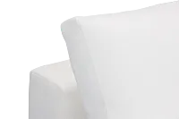 Destin Elite Ivory Fabric Armless Chair