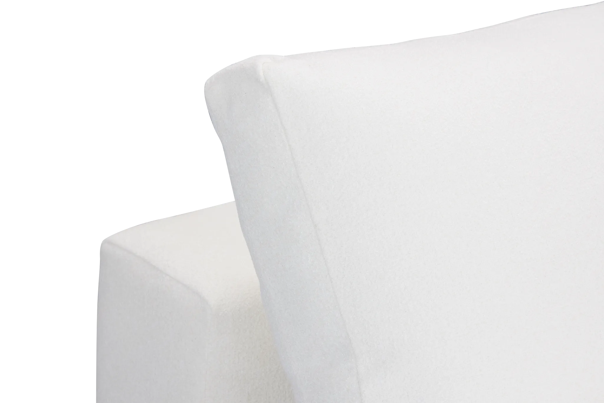 Destin Elite Ivory Fabric Armless Chair