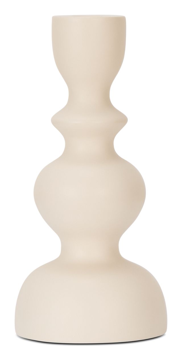 Ula Beige Candle Holder