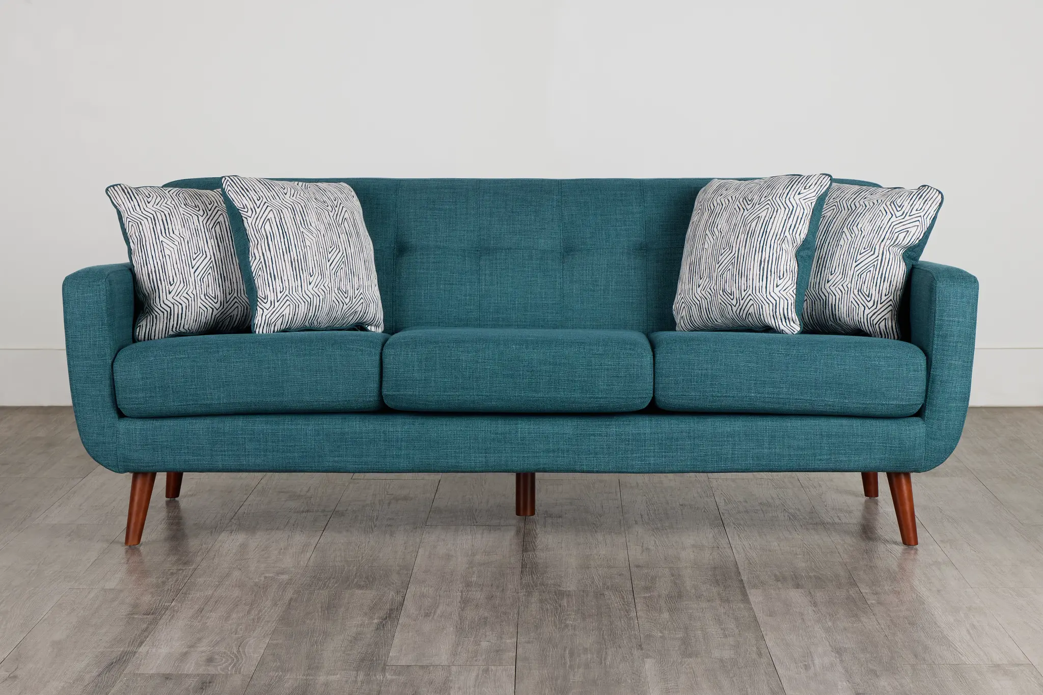Raya Dark Teal Fabric Sofa Raya Dark Teal Fabric Sofa