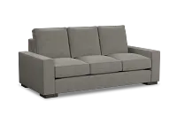 Edgewater Maguire Pewter 84" Sofa W/ 3 Cushions