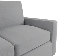 Siesta Delray Light Gray Fabric Sofa