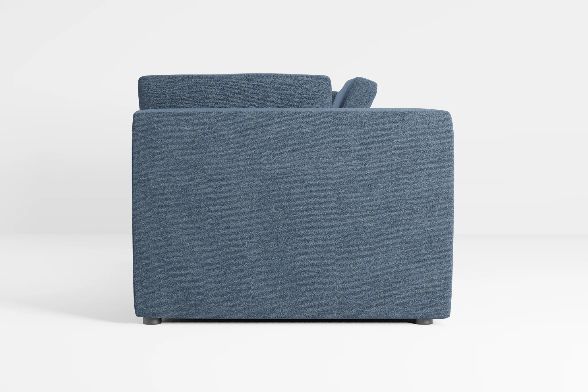 Destin Elite Dark Blue Fabric 2-piece Modular Sofa