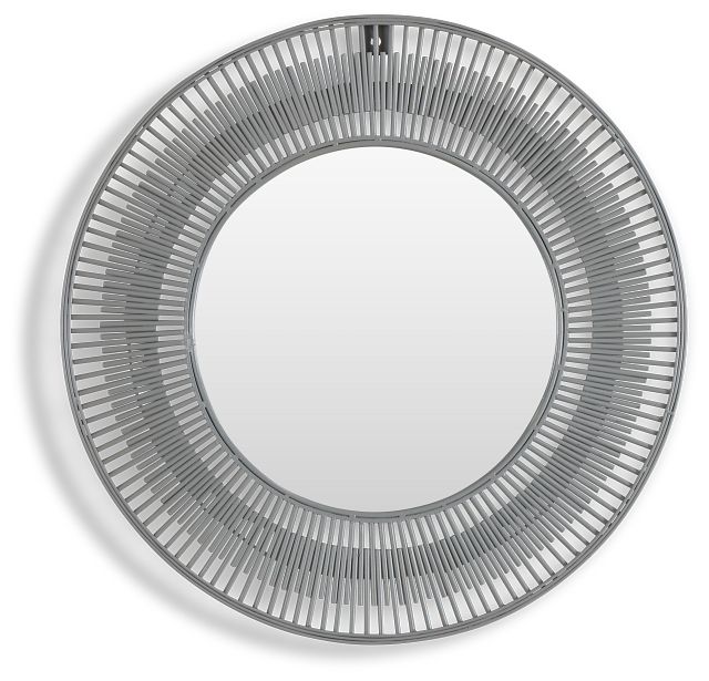 Sunburst Metal Round Mirror