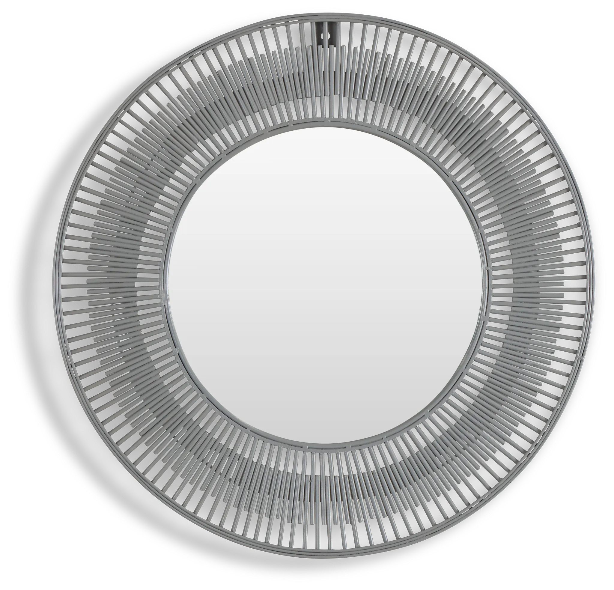 Sunburst Metal Round Mirror