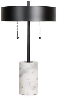 Ozzy Black Marble Table Lamp