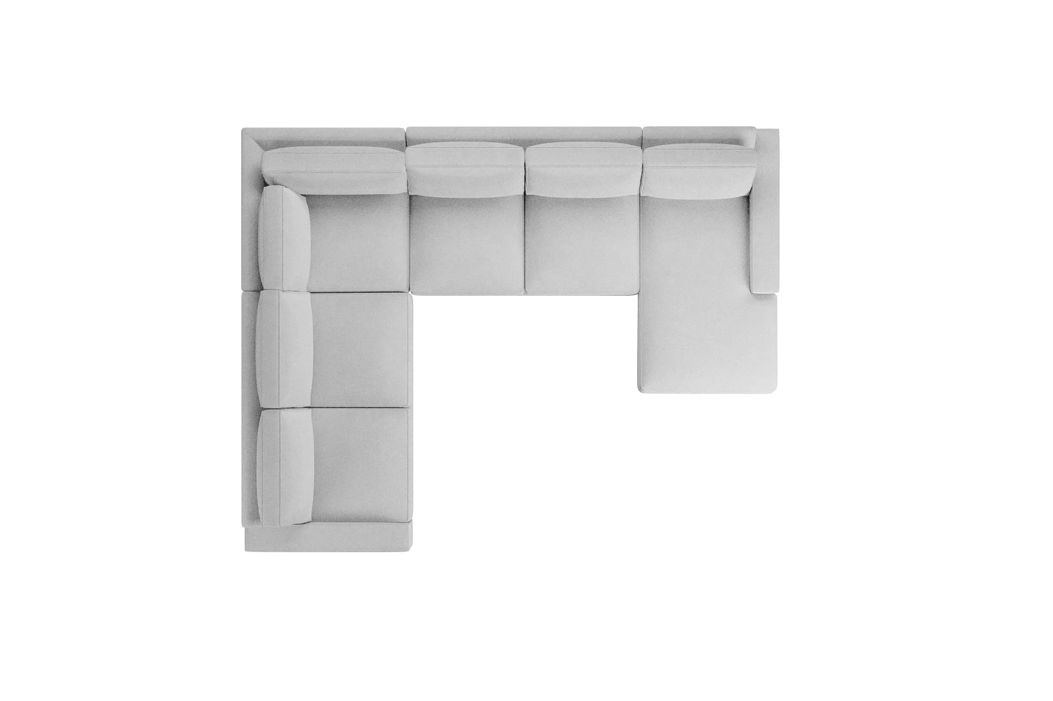 Edgewater Suave White Medium Right Chaise Sectional