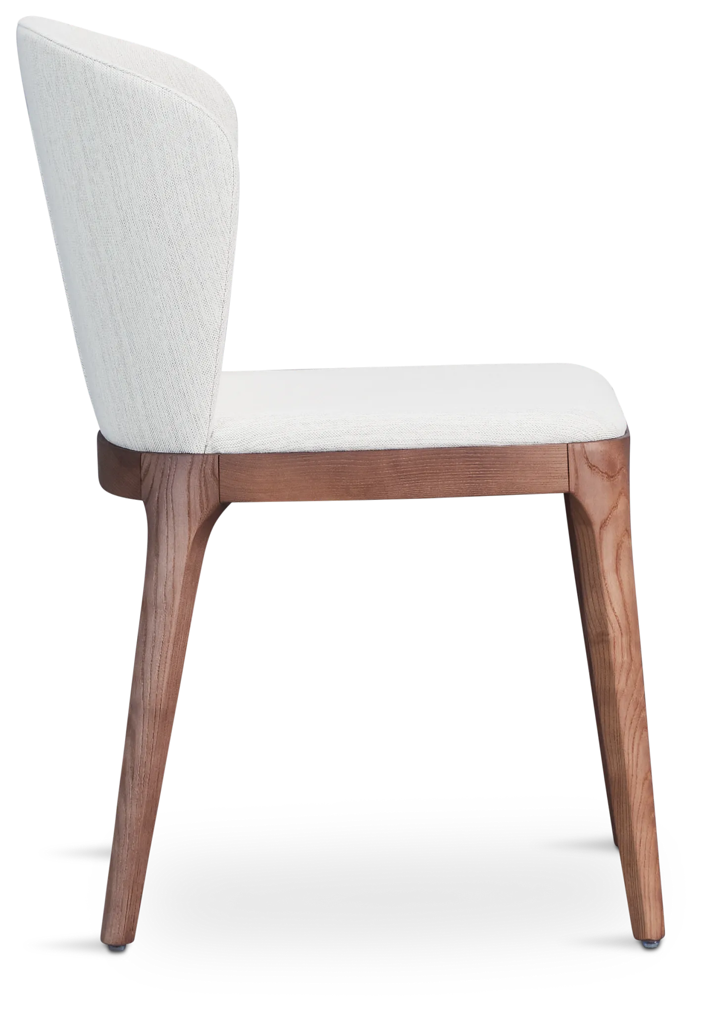 Nomad Light Beige Upholstered Side Chair With Mid Tone Legs