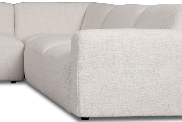 Baylor Light Beige Fabric 8-piece Modular Sectional