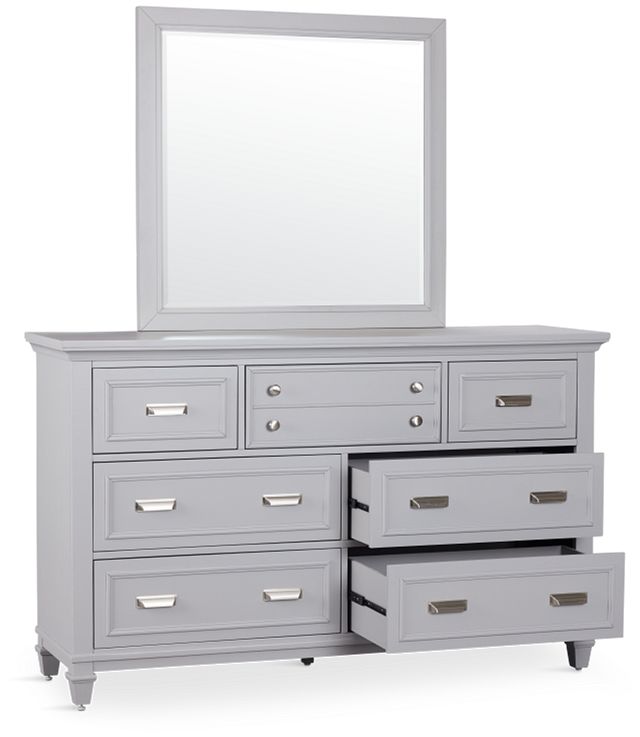 Cape Cod Gray Dresser & Mirror