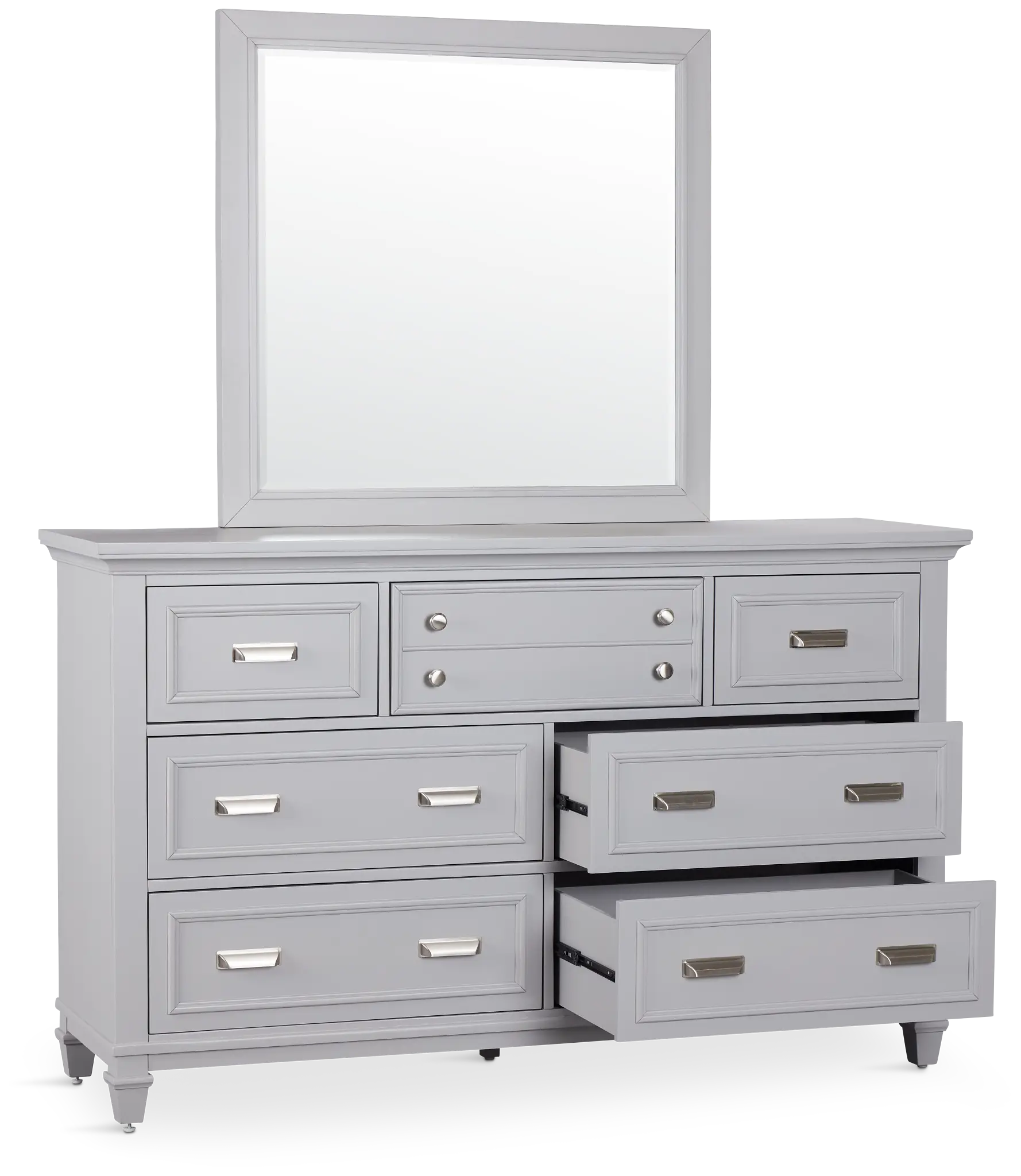 Cape Cod Gray Dresser & Mirror Cape Cod Gray Dresser & Mirror