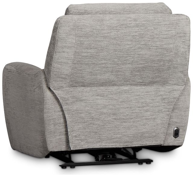 Bennett Gray Fabric Power Recliner
