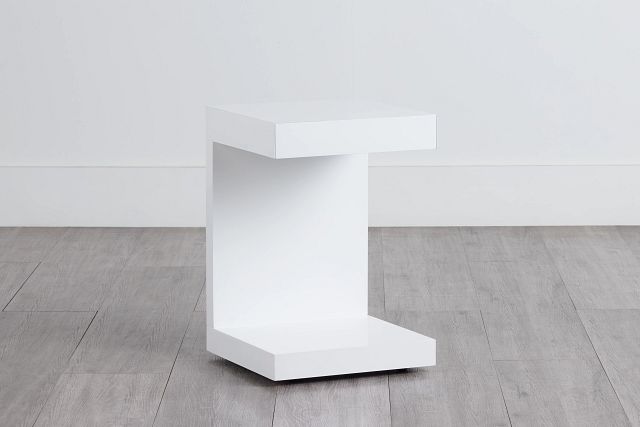 Chase White End Table