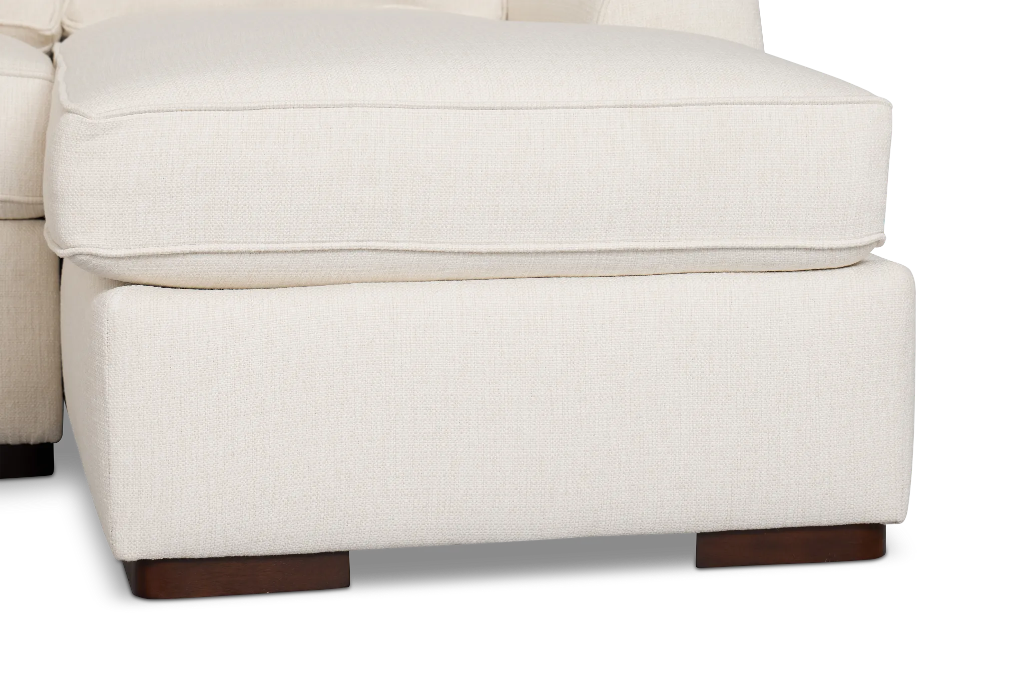 Sinclair Light Beige Fabric Medium Right Chaise Sectional