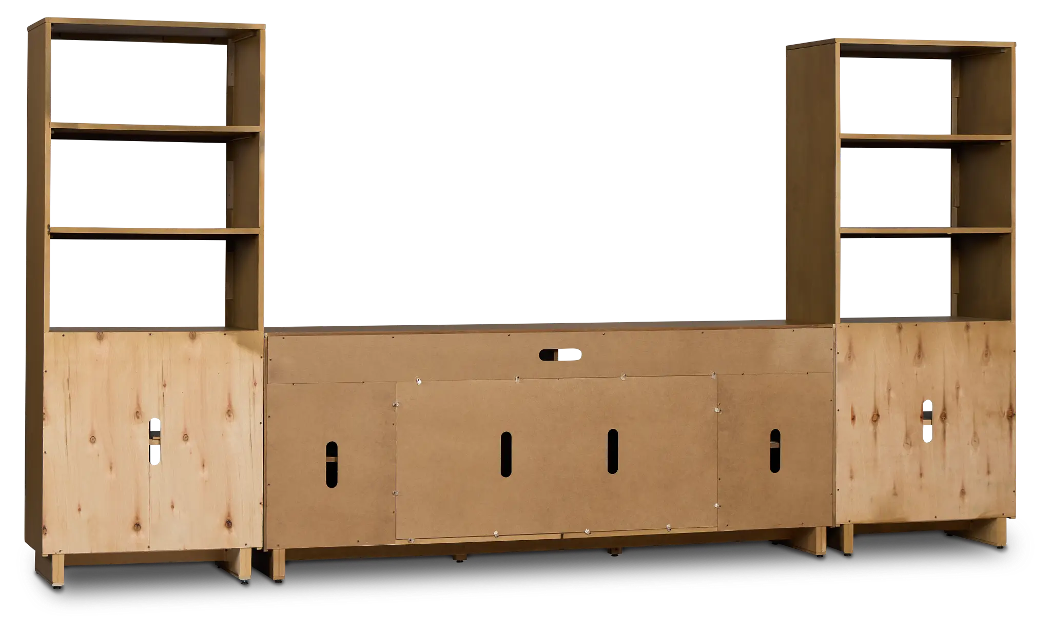 Richmond Light Tone 80" Door Pier Entertainment Wall With Fireplace Richmond Light Tone 80" Door Pier Entertainment Wall With Fireplace