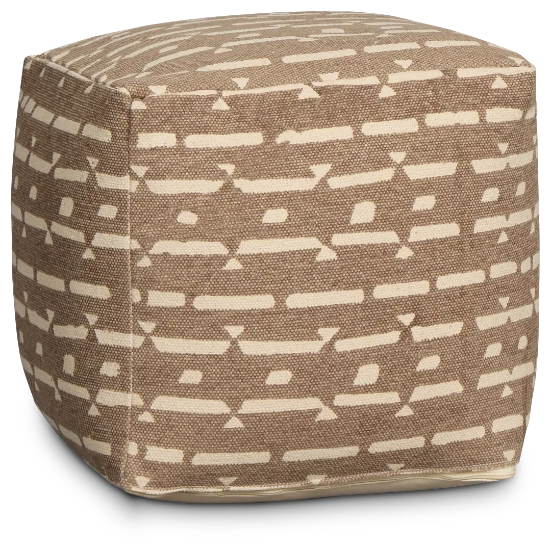 Pali Gray Accent Pouf Pali Gray Accent Pouf