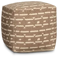Pali Gray Accent Pouf