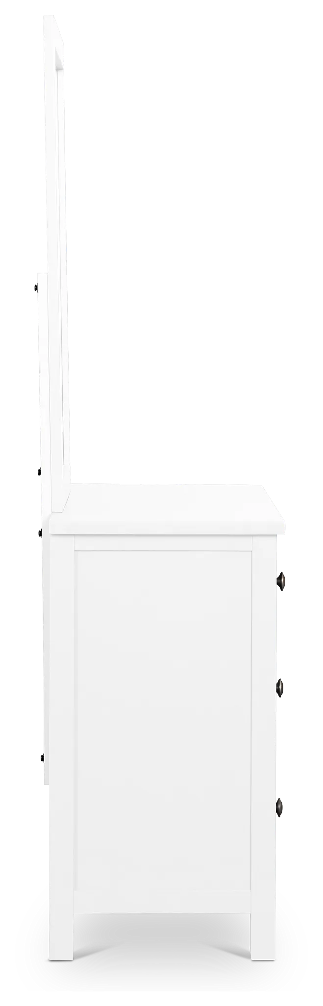 Charleston White Dresser & Mirror