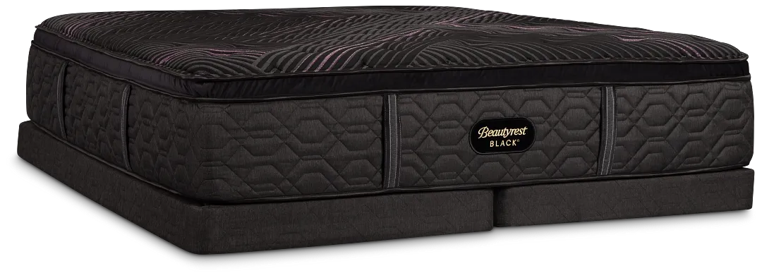 Beautyrest Black Series Two Plush Pillow Top Low-profile Mattress Set