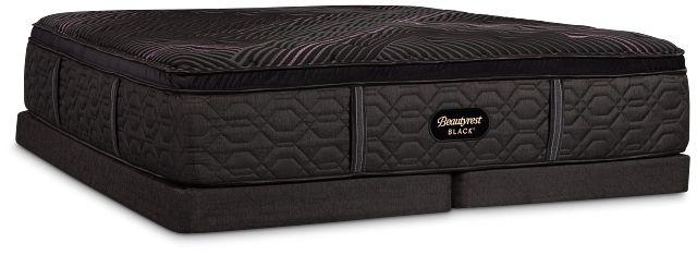 Beautyrest Black Series Two Plush Pillow Top Low-profile Mattress Set