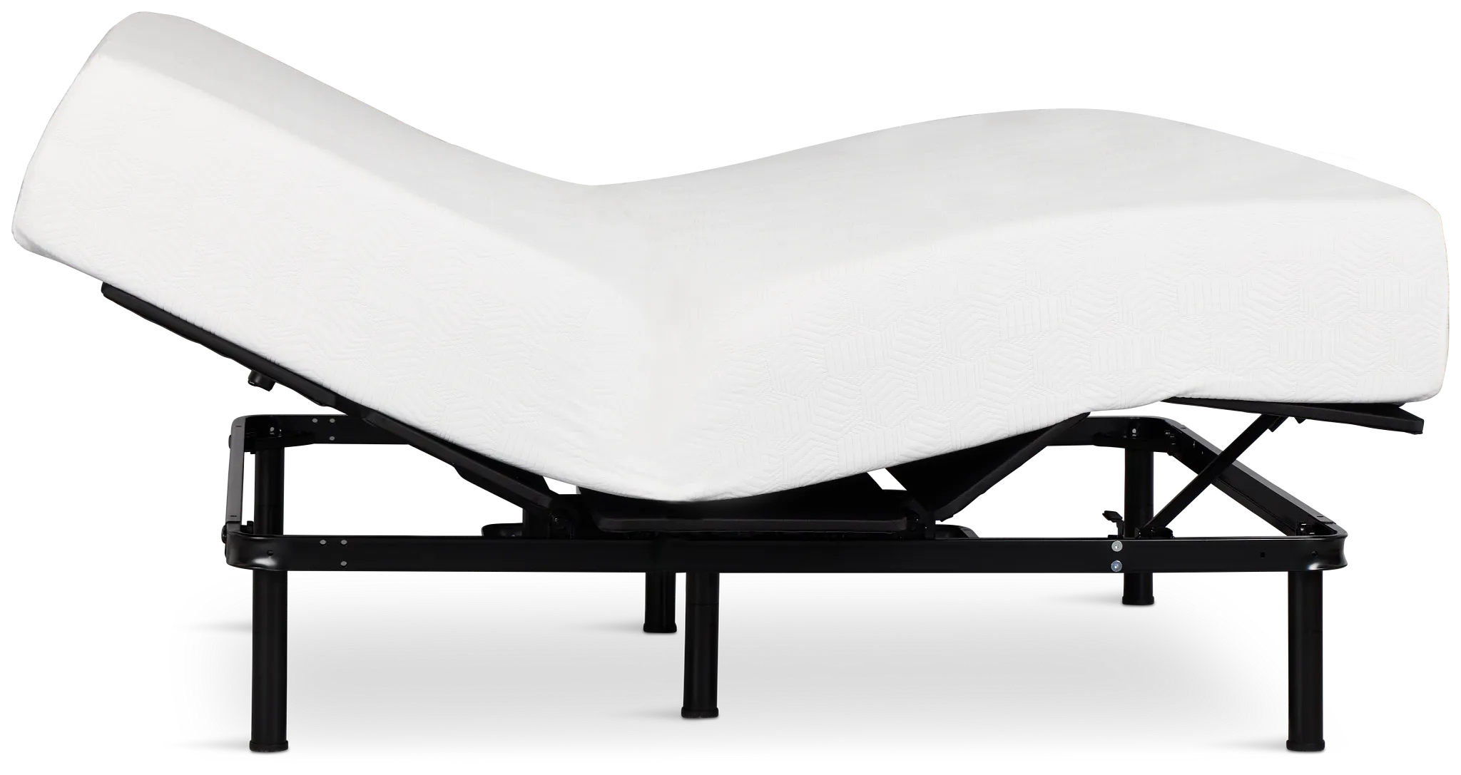 Rest & Renew By Zinus Gel Memory Foam Mattress 12" Medium Slat Adjustable Mattress Set