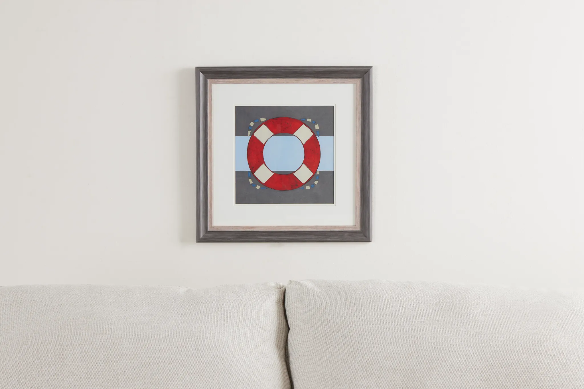 Buoy Red Framed Wall Art