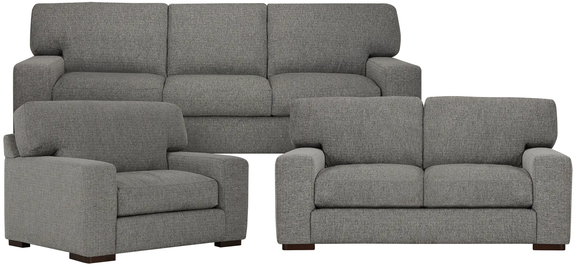 Veronica Dark Gray Down Living Room Veronica Dark Gray Down Living Room