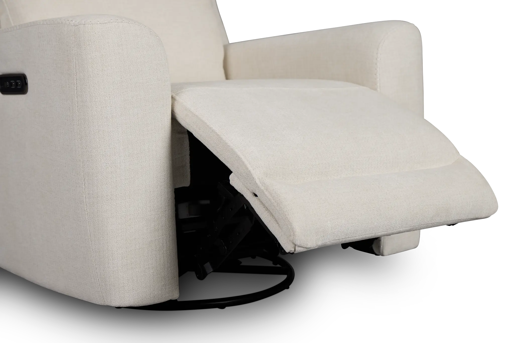 Dean White Fabric Power Swivel Glider Recliner Dean White Fabric Power Swivel Glider Recliner