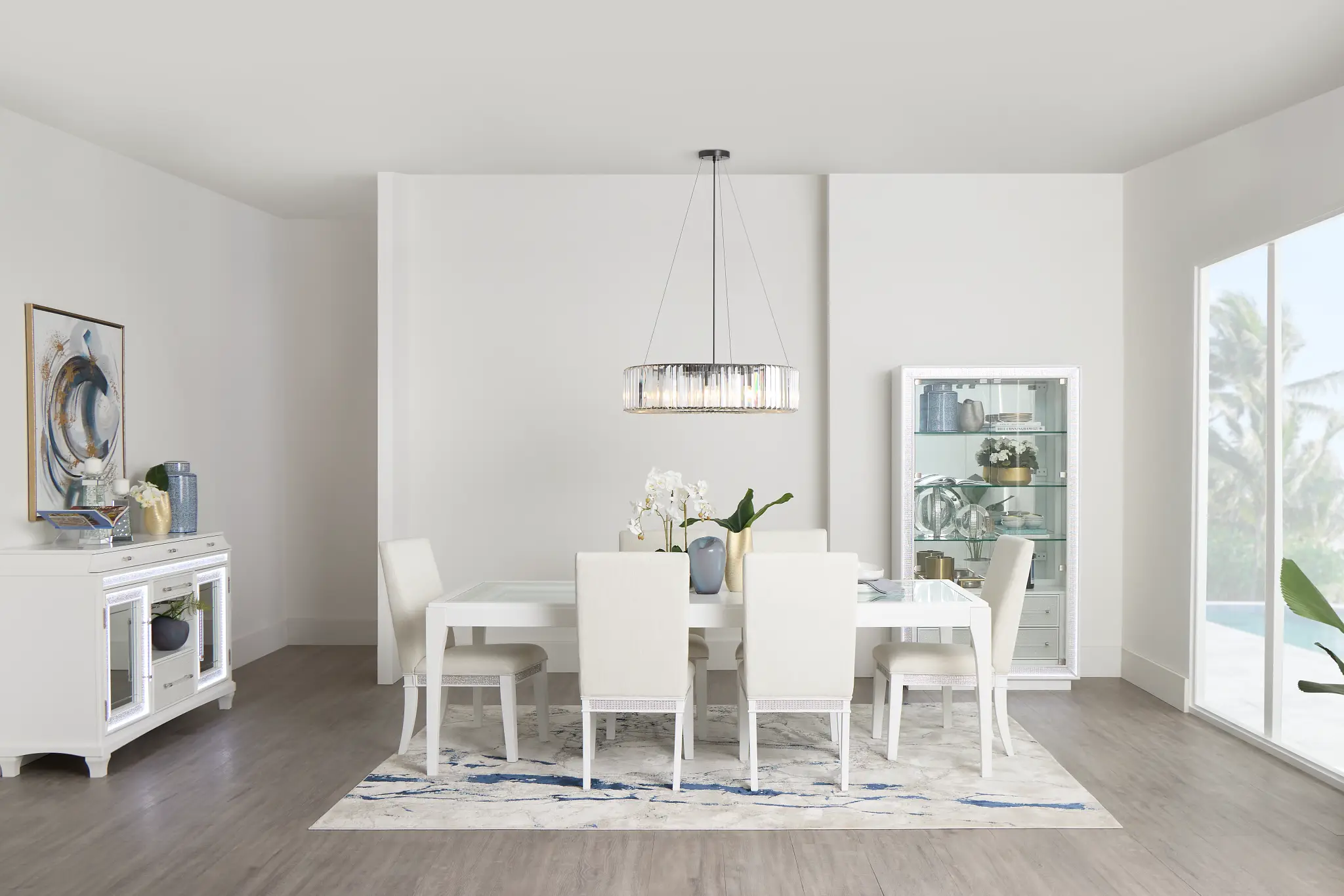 Milan White Upholstered Side Chair Milan White Upholstered Side Chair